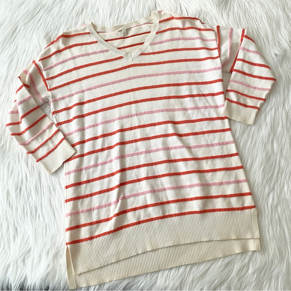 Talbot Red Pink Stripe sweater